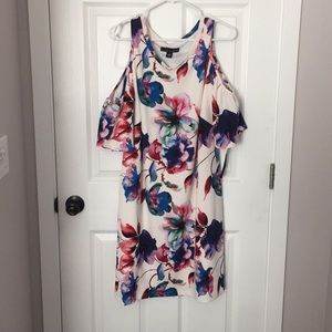NWT floral cold shoulder dress